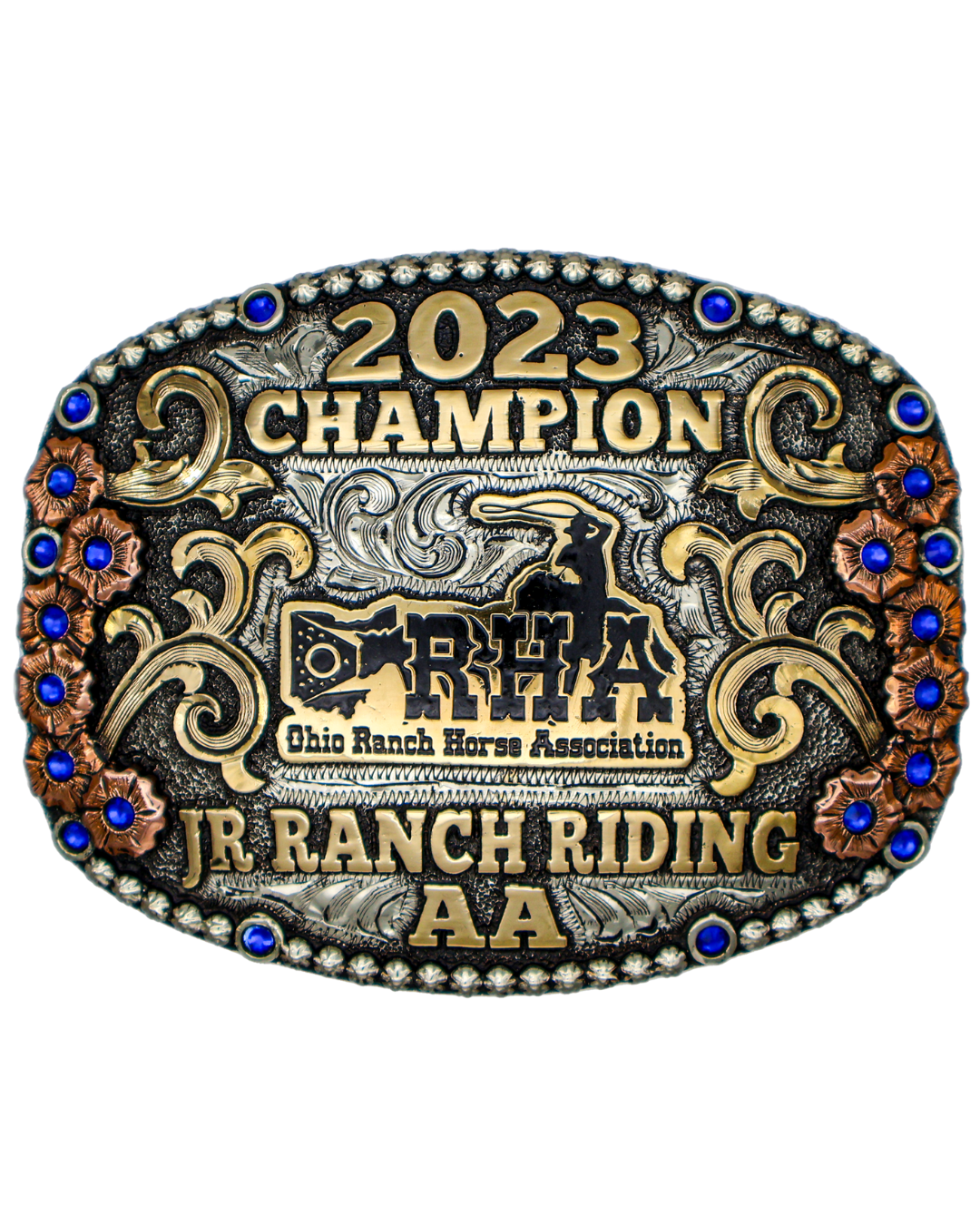 Custom trophy buckles best sale